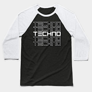 techno design Baseball T-Shirt